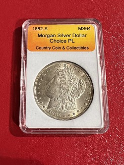 1882 Morgan Dollar MS64 Proof Like $120.00