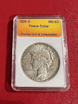 1926-S Peace Dollar MS63 $80.00