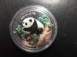 1998 Colored Panda 5 YUAN Proof 