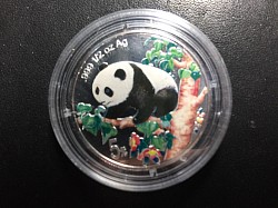 1998 Colored Panda 5 YUAN Proof