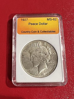 1927 Peace Dollar MS62 $115.00