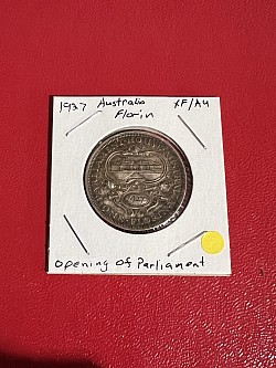 1927 Australia Florin XF/AU Opening Of Parliament $12.00