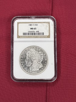 1881-S Morgan MS65 $195.00