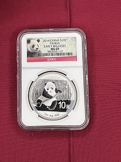 2014 China S 10Y Panda Early Release MS69 $55.00