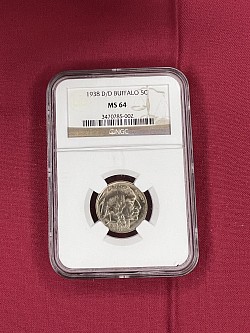 1938 D/D Buffalo MS64 $100.00
